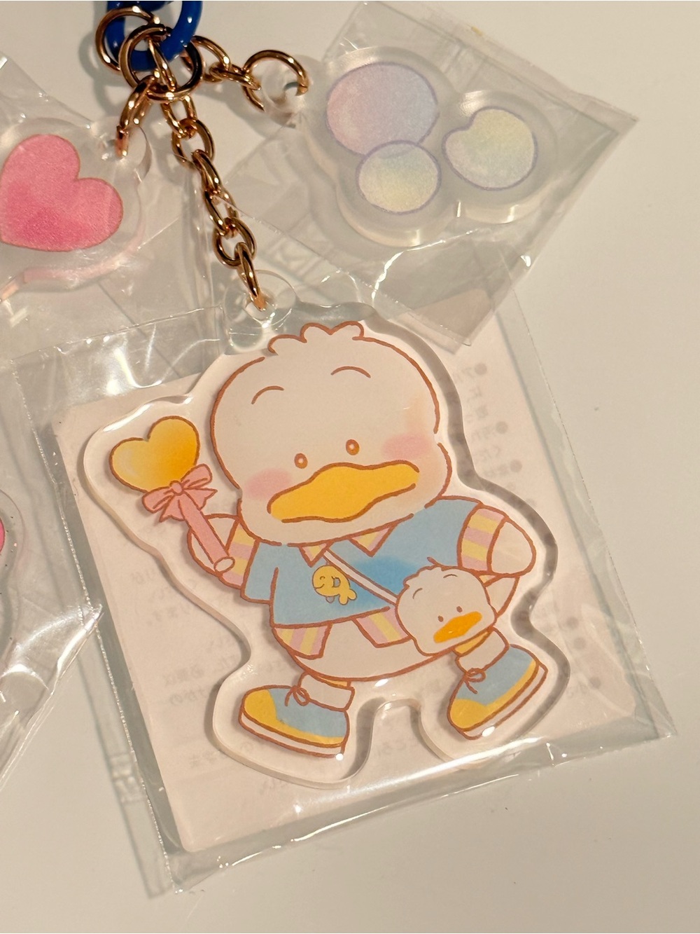 Sanrio Puroland Pekkle Acrylic Keychain Charm Japan Exclusive